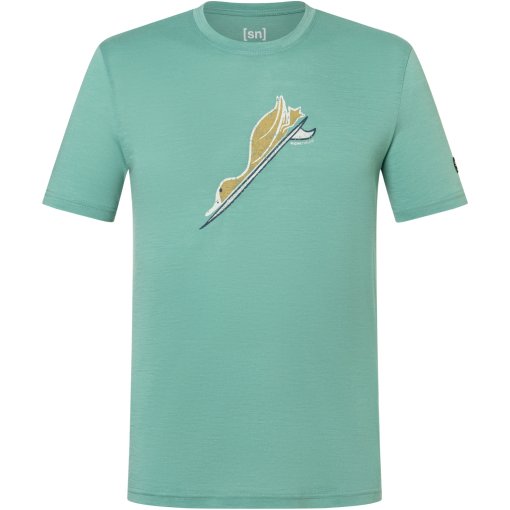 Photo produit de SUPER.NATURAL Duck Dive T-shirt pour hommes - Lagoon Green/Various