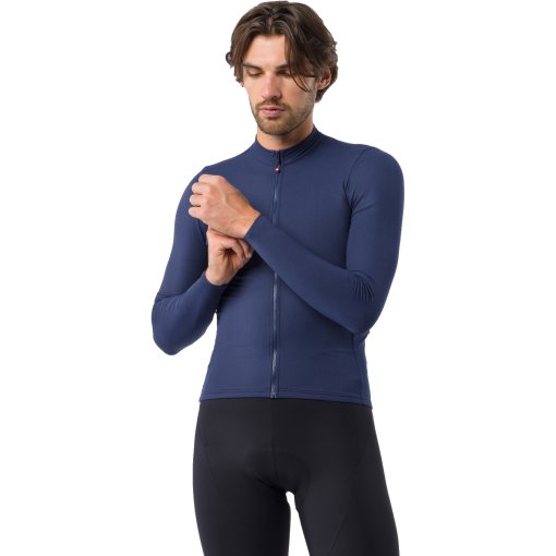 Picture of Castelli Thermowoven LS Jersey Men - belgian blue 424