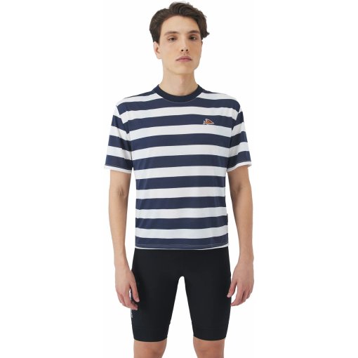 Picture of Café du Cycliste Sandie Short Sleeve Jersey Men - mariniere