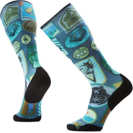 Foto de SmartWool Calcetines Esquí - Targeted Cushion Explorer Print OTC - 092 deep navy