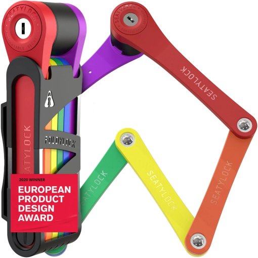 Produktbild von Seatylock Foldylock Pride - 85 cm Faltschloss - multicolor