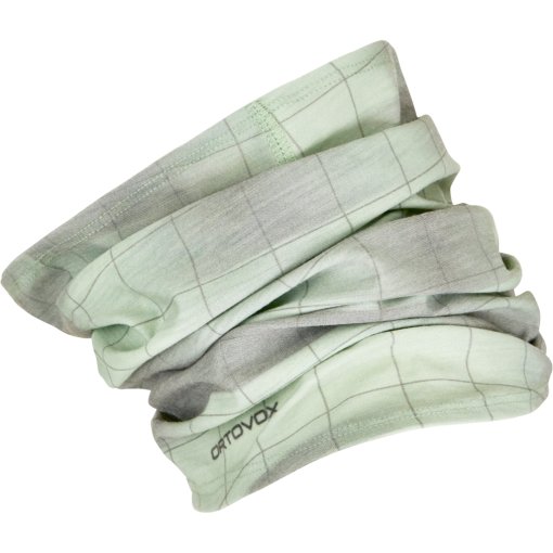 Productfoto van Ortovox MTB Merino Nekwarmer - green acid motion aop