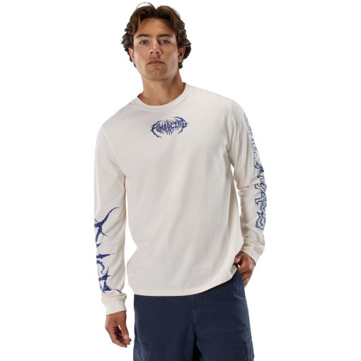 Picture of FOX DNGR 195 Original Longsleeve Tee Men - off white
