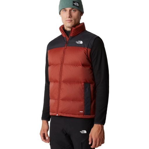 Foto de The North Face Chaleco con Relleno de Plumón Hombre - Diablo - Brandy Brown/TNF Black