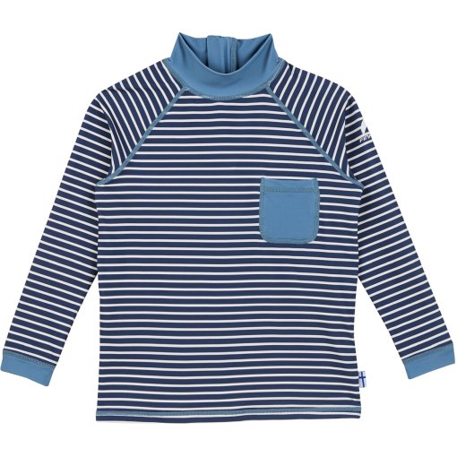 Foto de Finkid Camiseta Protección Solar Manga Larga Niño - DELFIINI EKO - denim/dove