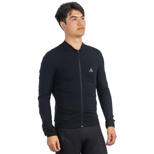 Produktbild von 7mesh Ashlu Merino Langarm-Trikot Herren - Black