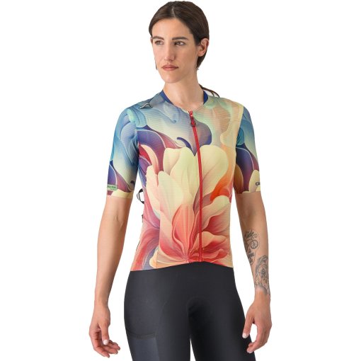 Immagine prodotto da Castelli Maglia a Maniche Corte Donna - Unlimited Pro - multicolor green/orange 985