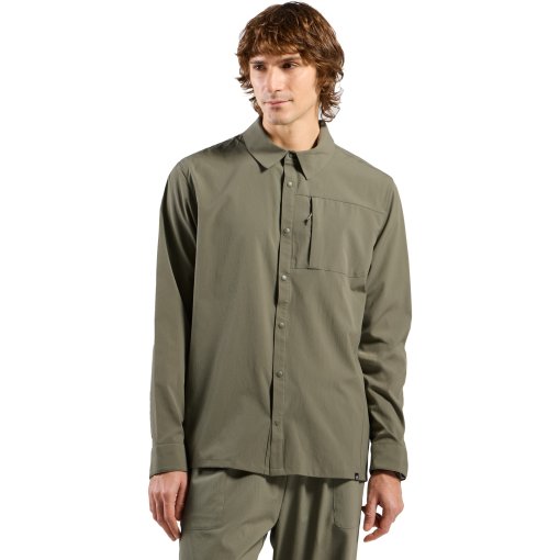 Foto de Odlo Camisa Senderismo Hombre - Hyper Contrast - vetiver