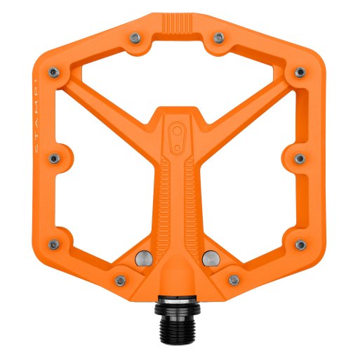 Foto de Crankbrothers Pedales de Plataforma - Stamp 1 Gen.2 Large - naranja