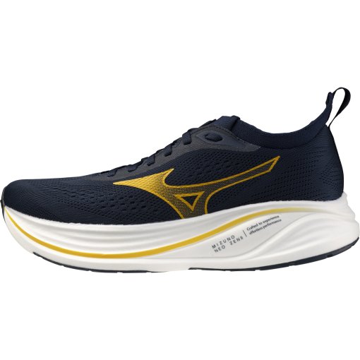 Photo produit de Mizuno Neo Zen 2 Chaussures running pour hommes - Dress Blues/Artisan&#039;s Gold/White