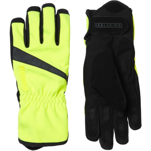 Photo produit de SealSkinz Gants Vélo Imperméables Homme - Bodham All Weather - Neon Yellow
