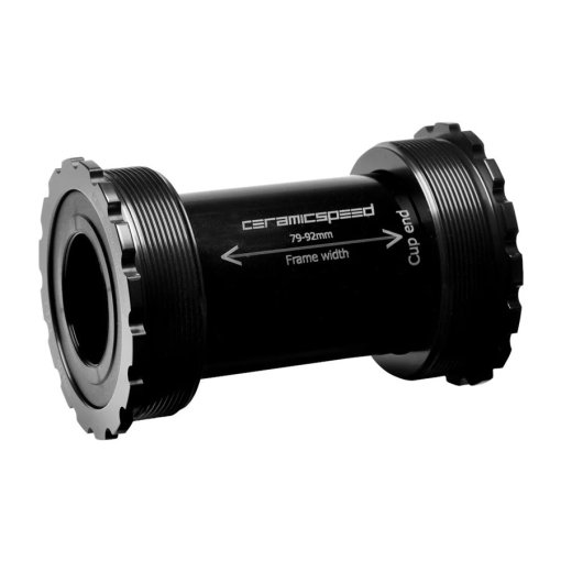 Immagine prodotto da CeramicSpeed Movimento Centrale Ceramico - Rivestito - per Shimano FSA Rotor Gravel | T47-86-85.5-24 - nero