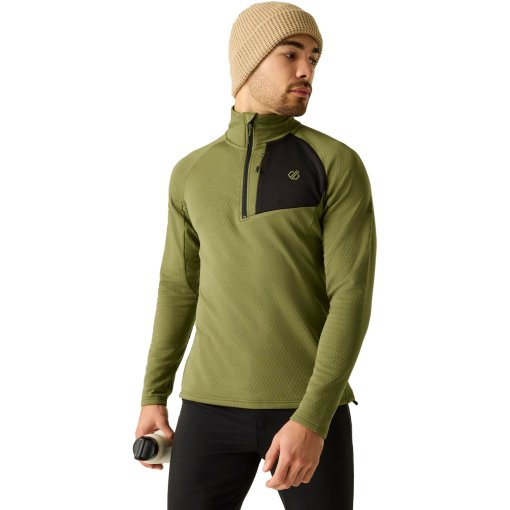 Picture of Dare 2b Venture 1/2 Zip Stretch Midlayer Men - ZEU Martini Olive/Black