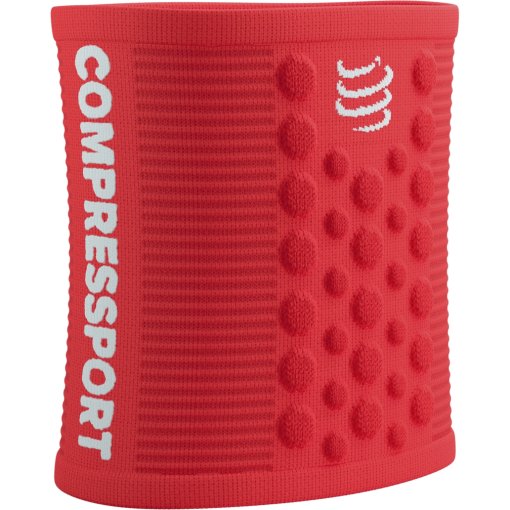Foto de Compressport Muñequera Deportiva - 3D.Dots - fluo red/white