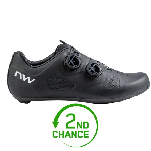Produktbild von Northwave Revolution Rennradschuhe Herren - schwarz/weiß 11 - B-Ware