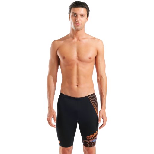 Produktbild von arena Performance Design Jammer Badehose Herren - Black/Team Orange/Turquoise