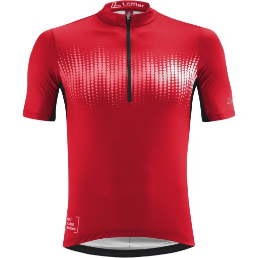 Foto de Löffler Pulse Mid Half Zip Maillot de ciclismo para hombres - red 551