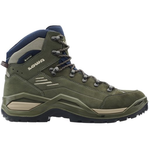 Photo produit de LOWA Chaussures de Randonnée Homme - Renegade Evo GTX Mid - olive/navy