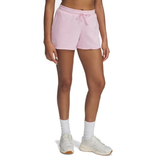 Foto de Under Armour Pantalón Corto Mujer - UA Rival Terry - Prime Pink/White