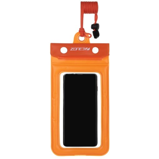 Picture of Zone3 Buoyancy Waterproof Phone Pouch - clear/orange