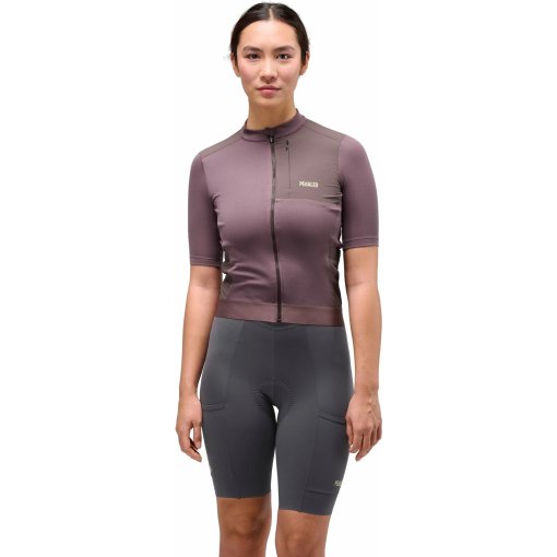 Productfoto van PEdALED Odyssey Merino Fietsshirt met Korte Mouwen Dames - Raisin Purple