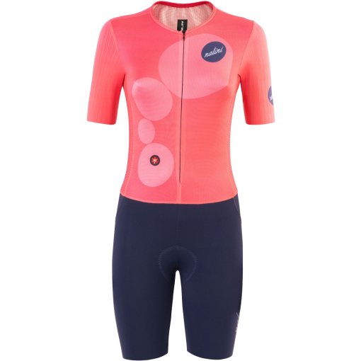 Productfoto van Nalini Skinfluid Racepak dames - blauw/roze 4250