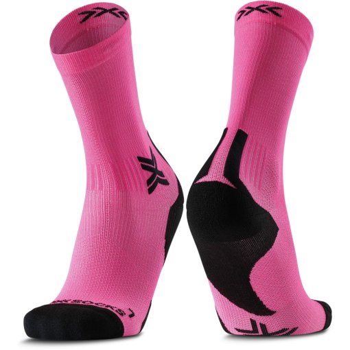 Productfoto van X-Socks Run Discovery Crew Hardloopsokken - fluo pink/x black