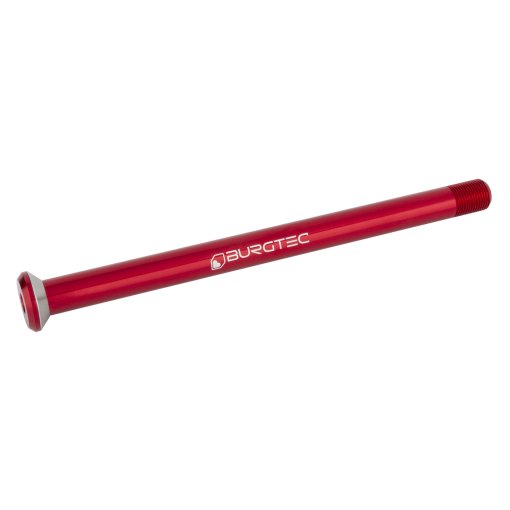 thumbnail image 2 of Burgtec Santa Cruz M12x1.0 Race Red Rear Axle 12x168.5mm 2 of 11