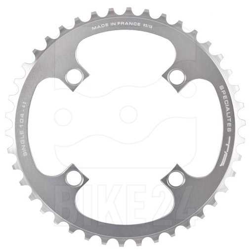 Produktbild von TA Specialites Single Kettenblatt MTB 4-Arm 104mm - silber