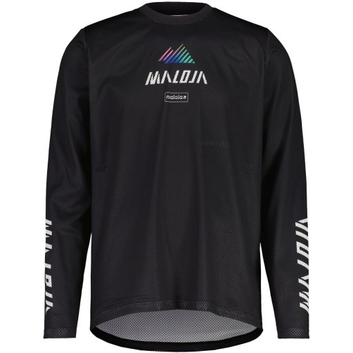 Photo produit de Maloja T-Shirt Manches Longues Homme - PfeifferkogelM. Dirt - deep black papermountains 1274