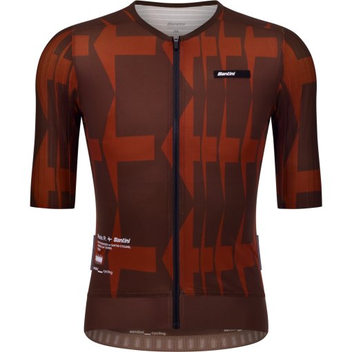 Foto de Santini Mads Pedersen Momentum Series Maillot de manga corta unisex MA94475AECCMOMT - cioccolato CC