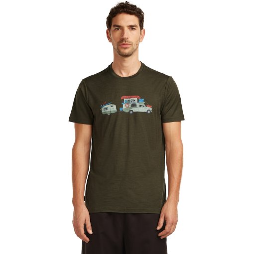 Picture of Icebreaker Merino 150 Tech Lite T-Shirt Transportage Men - Dark Loden