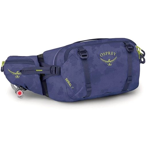 Productfoto van Osprey Seral 7 Heuptas + 1.5L Drinkzak - Botswana Purple Dust Print