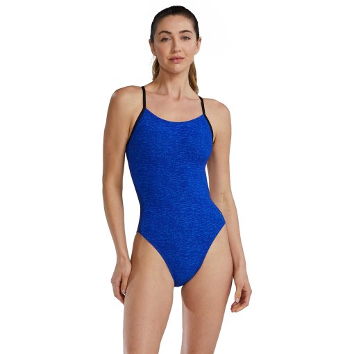 Foto de TYR Traje de Baño Mujer - Lapped Durafast Elite® Cutoutfit - deep ultramarine