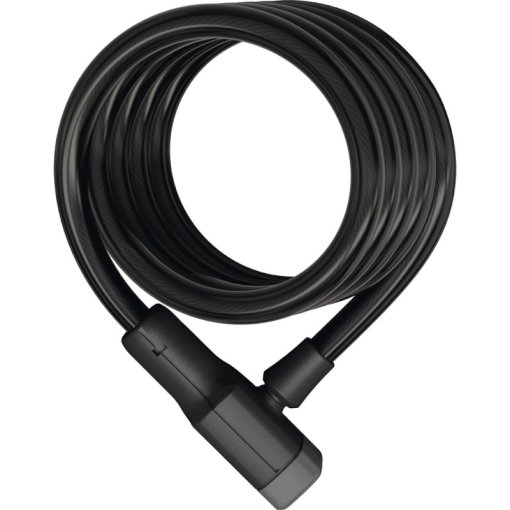 Foto de ABUS Cable espiral con candado cable - Booster 6512K 180 cm - negro