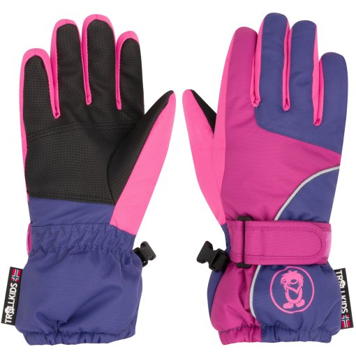 Foto de Trollkids Guantes Niño - Troll - Bright Berry/Dark Purple