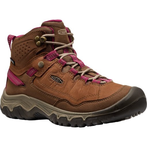 Produktbild von KEEN Targhee IV Mid Waterproof Wanderschuhe Damen - Bison/Beaujolais