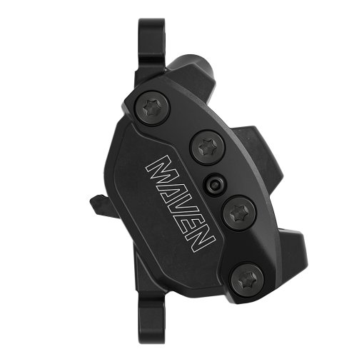 Foto de SRAM Pinza de Freno de Disco Maven - Silver | 4 Pistones | B1 - negro