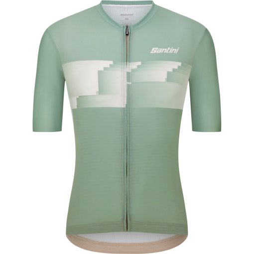 Productfoto van Santini Verve Korte mouwen shirt heren AS94075CVERVE - sage green SV