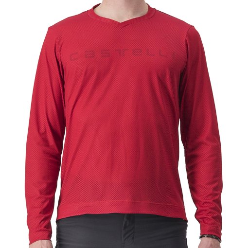 Immagine prodotto da Castelli Maglia a Maniche Lunghe Uomo - Trail Tech 2 - dark red 611