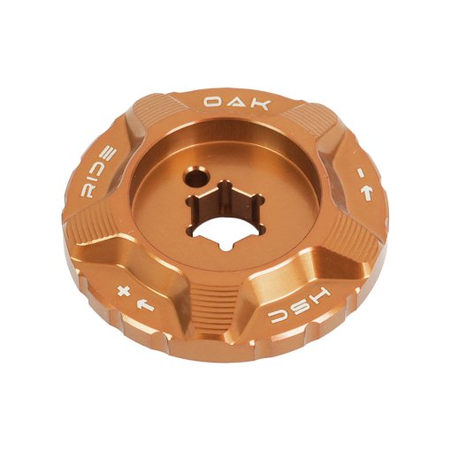 Photo produit de OAK Components Capuchon HSC pour fourches à suspension Fox 34 / 36 / 38 / 40 - cuivre