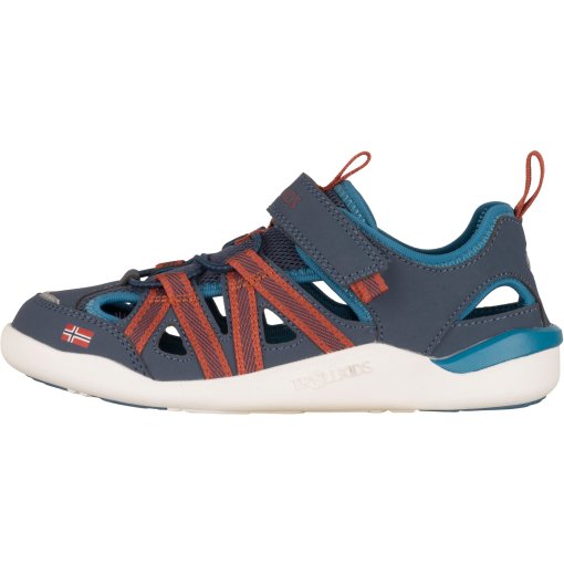 Productfoto van Trollkids Saltfjord Barefoot Sandalen Kinderen - Mystic Blue/Red Clay/ Summernight Blue