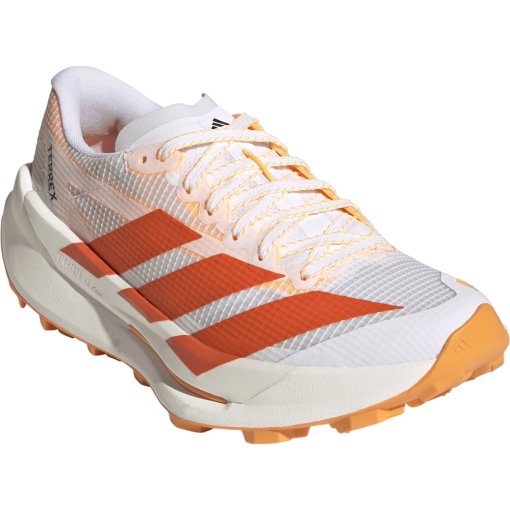 Productfoto van adidas TERREX Agravic AT Trailrunningschoenen Dames - cloud white/impact orange/reflective silver JR9113