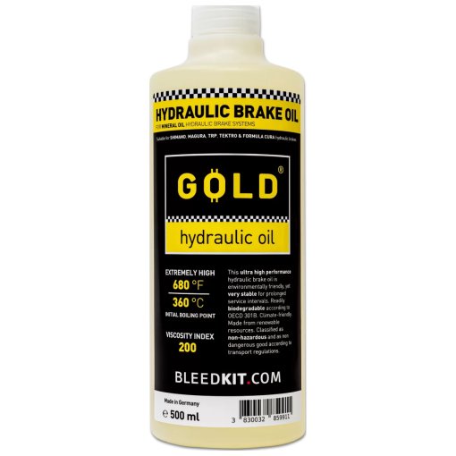 Photo produit de BLEEDKIT.COM Huile Minérale - GOLD - 500ml