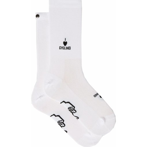 Produktbild von FINGERSCROSSED Classic Iconic Fahrradsocken - I Love Cycling - Weiß
