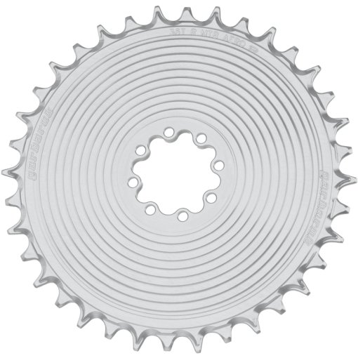 Produktbild von Garbaruk MTB AERO Kettenblatt | Rund | SRAM 8-Loch | Direct Mount | 0mm Offset - silber