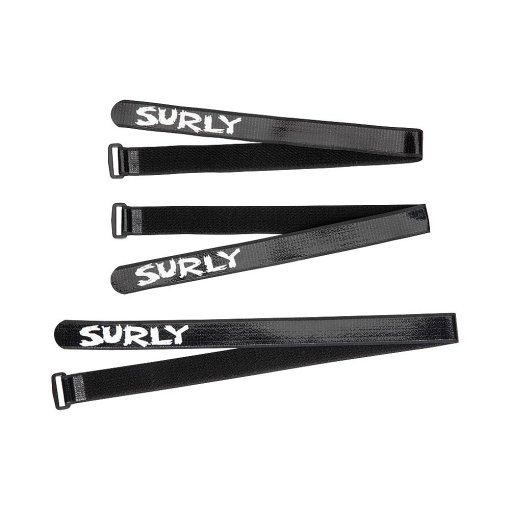 Immagine prodotto da Surly Whip Lash Cinghie di Fissaggio in Velcro 2x55cm / 1x69.5cm - 3 Pezzi - nero