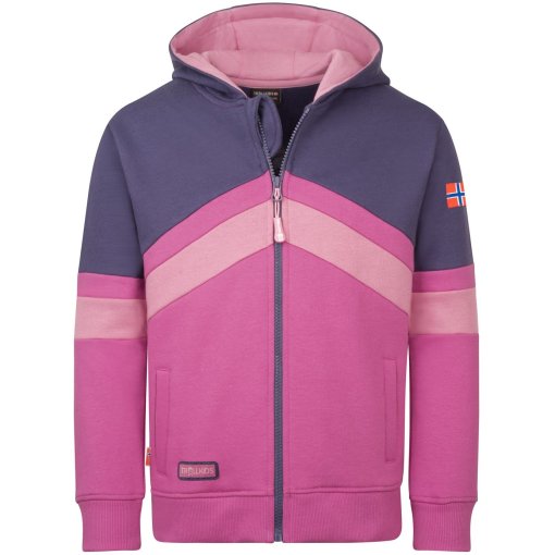 Foto de Trollkids Chaqueta Niña - Flekkefjord - Mallow Pink/Wild Rose/Violet Blue