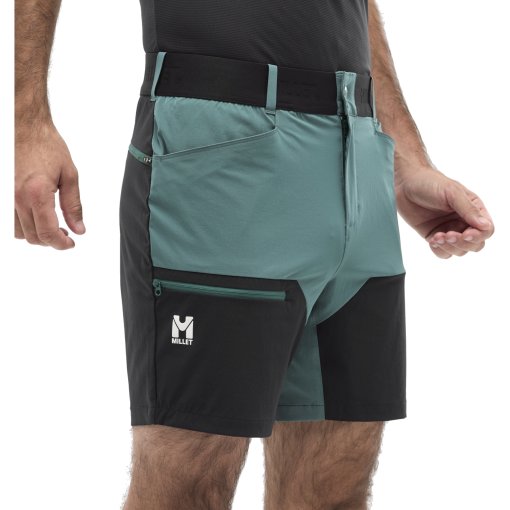 Foto de Millet Pantalones Cortos Hombre - Onega Stretch - Bottle/Negro