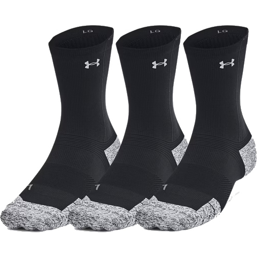 Zdjęcie: Under Armour UA ArmourDry® Run Cushion Mid-Crew Zestaw 3 par skarpet - Black/Reflective
